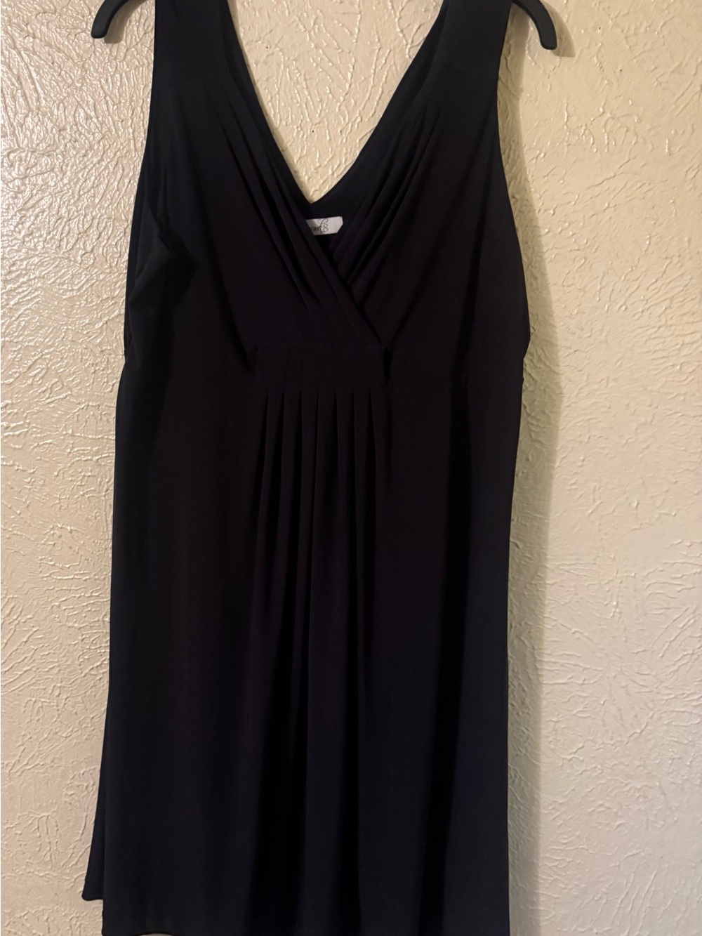 Level eight 8  Sleeveless Black Dress Pleated V-Neck Dress size XL